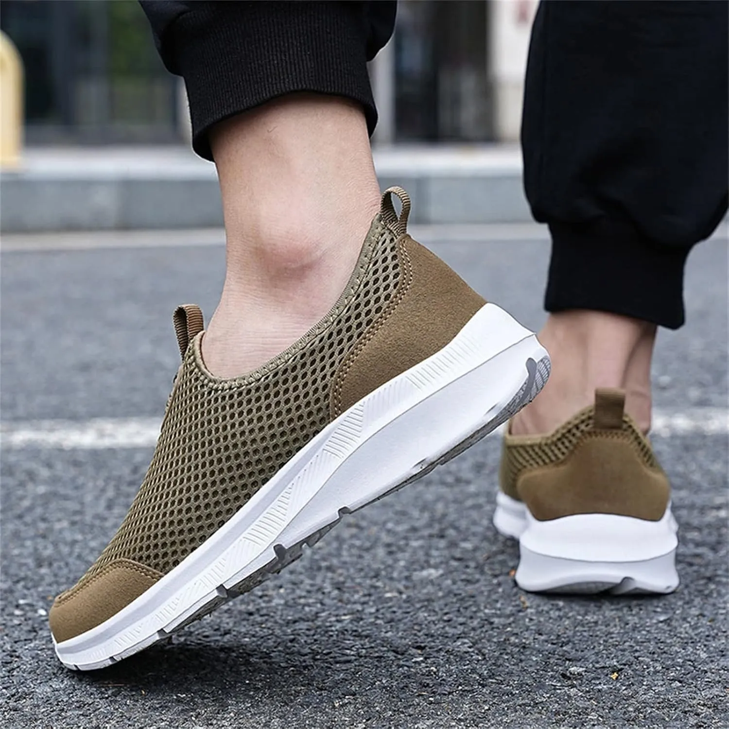 Womens Slip On Walking Shoes Non Slip Running Shoes Womens Running Shoes Lightweight Slip On Shoes Casual Chunky Sneakers Steel Toe Tennis Shoe White Loafers