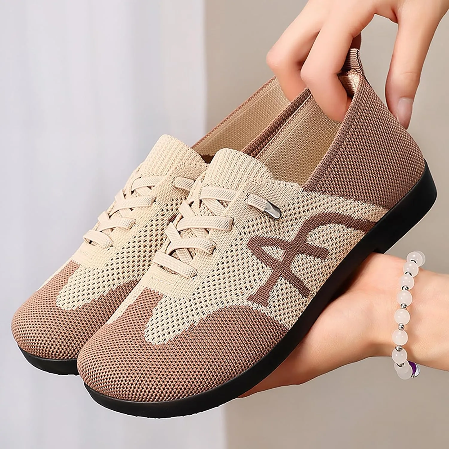 Women's Splendor Knit Flat with  Memory Foam, Wide Widths Available Kick Socks