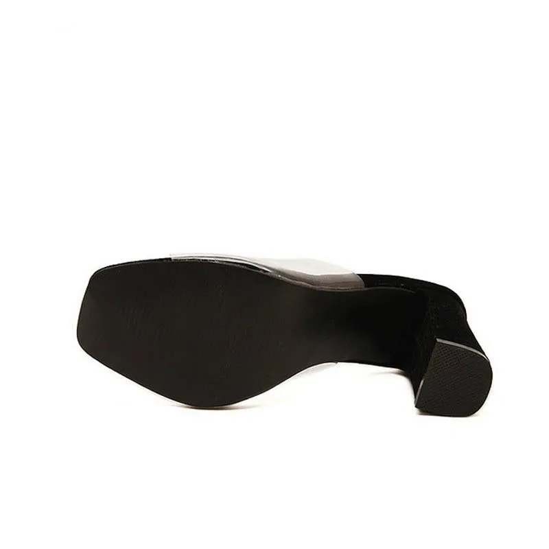 Women's Summer Casual Shoes With Square Heels