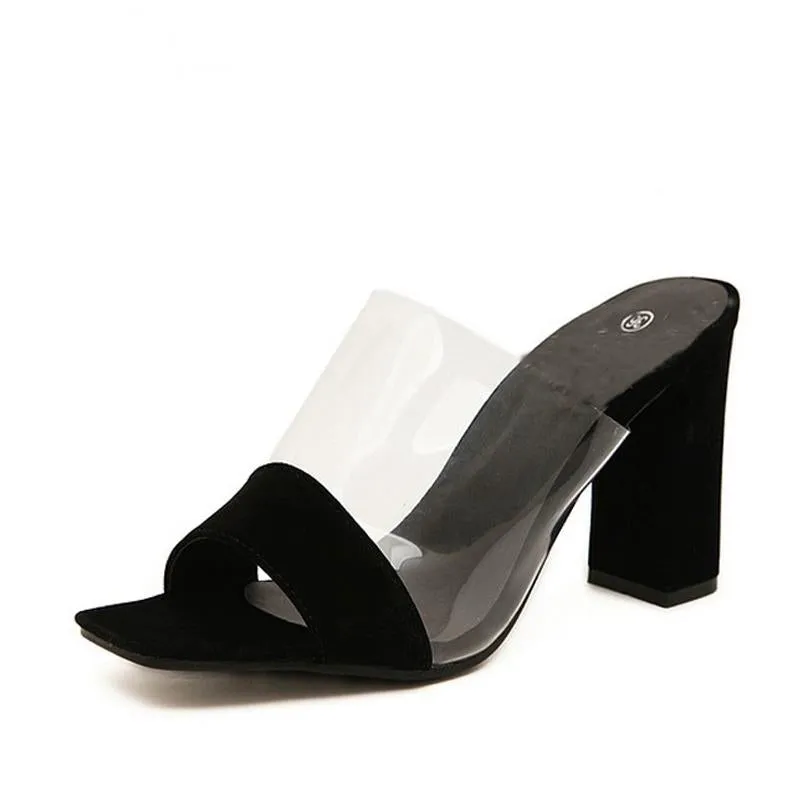 Women's Summer Casual Shoes With Square Heels