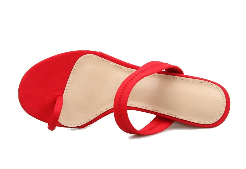 Women's Summer Flip Flops With High Heels