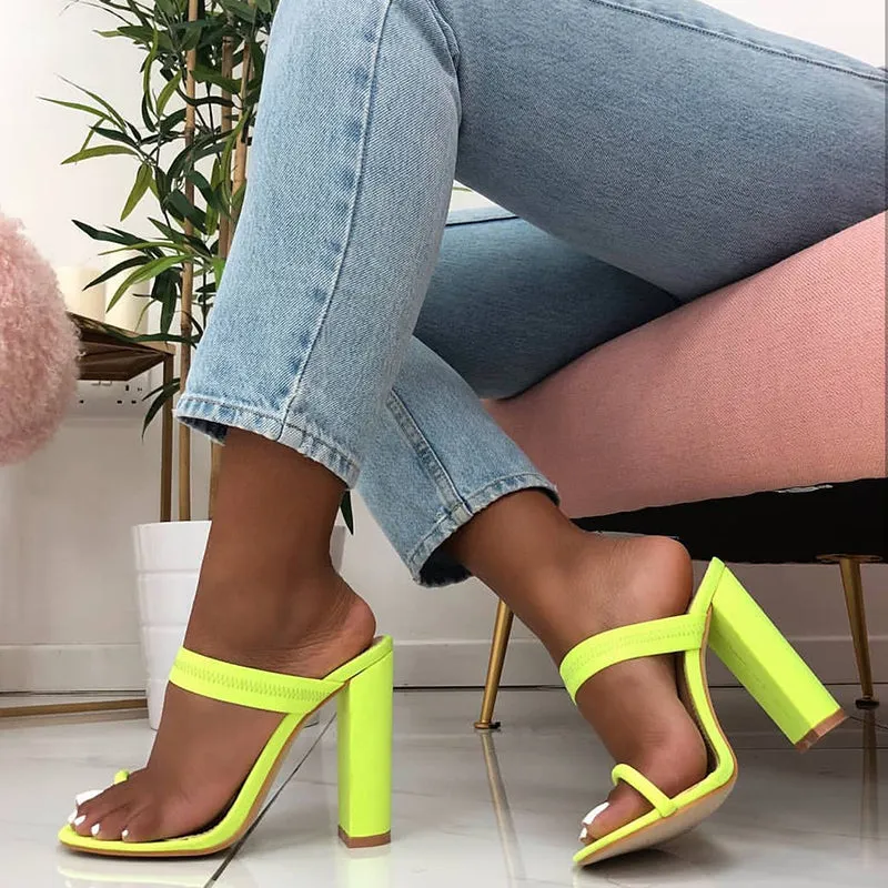 Women's Summer Flip Flops With High Heels