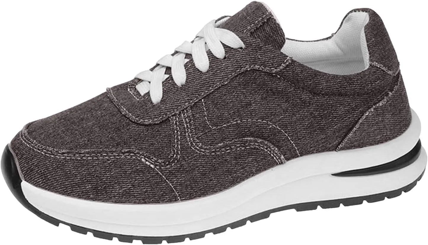 Womens Walking Shoes Fashion Casual Women Shoes Sports Shoes Lace Up Thick Soled Women Shoes Womens Beach Boots Women