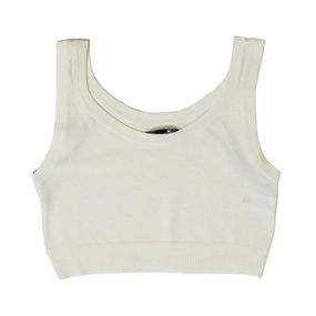 XT Studio canotta top da donna in cotone. Colore crema Flexible Use 4 Way Stretch Fabric