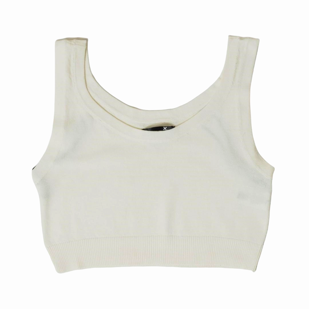 XT Studio canotta top da donna in cotone. Colore crema Fitness Apparel suitable for scientists