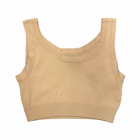 XT Studio canotta top da donna in cotone. Colore sabbia High Stretch Material