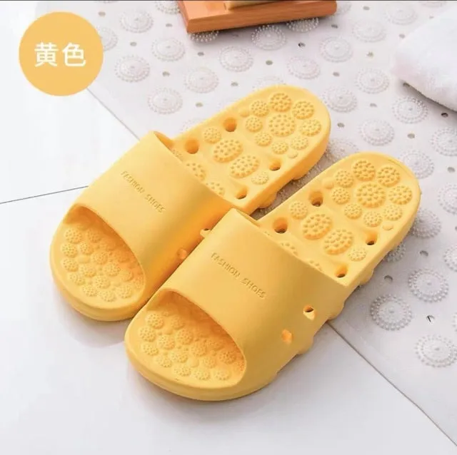Yeknu Home Slippers Summer Thick Platform Woman Sandals Indoor Bathroom Anti-slip Slides Ladies Men&#39;s Shoes Mules Dropshipping