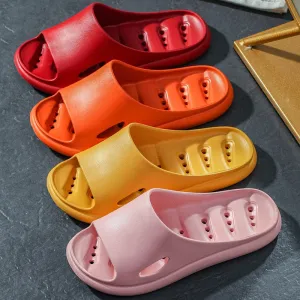 Yeknu Home Slippers Summer Thick Platform Woman Sandals Indoor Bathroom Anti-slip Slides Ladies Men&#39;s Shoes Mules Dropshipping