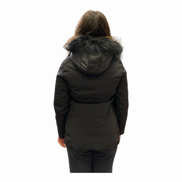 Yes Zee Cappotto Bimba con Cappuccio O051/QZJJ 081 nero suitable for exercise