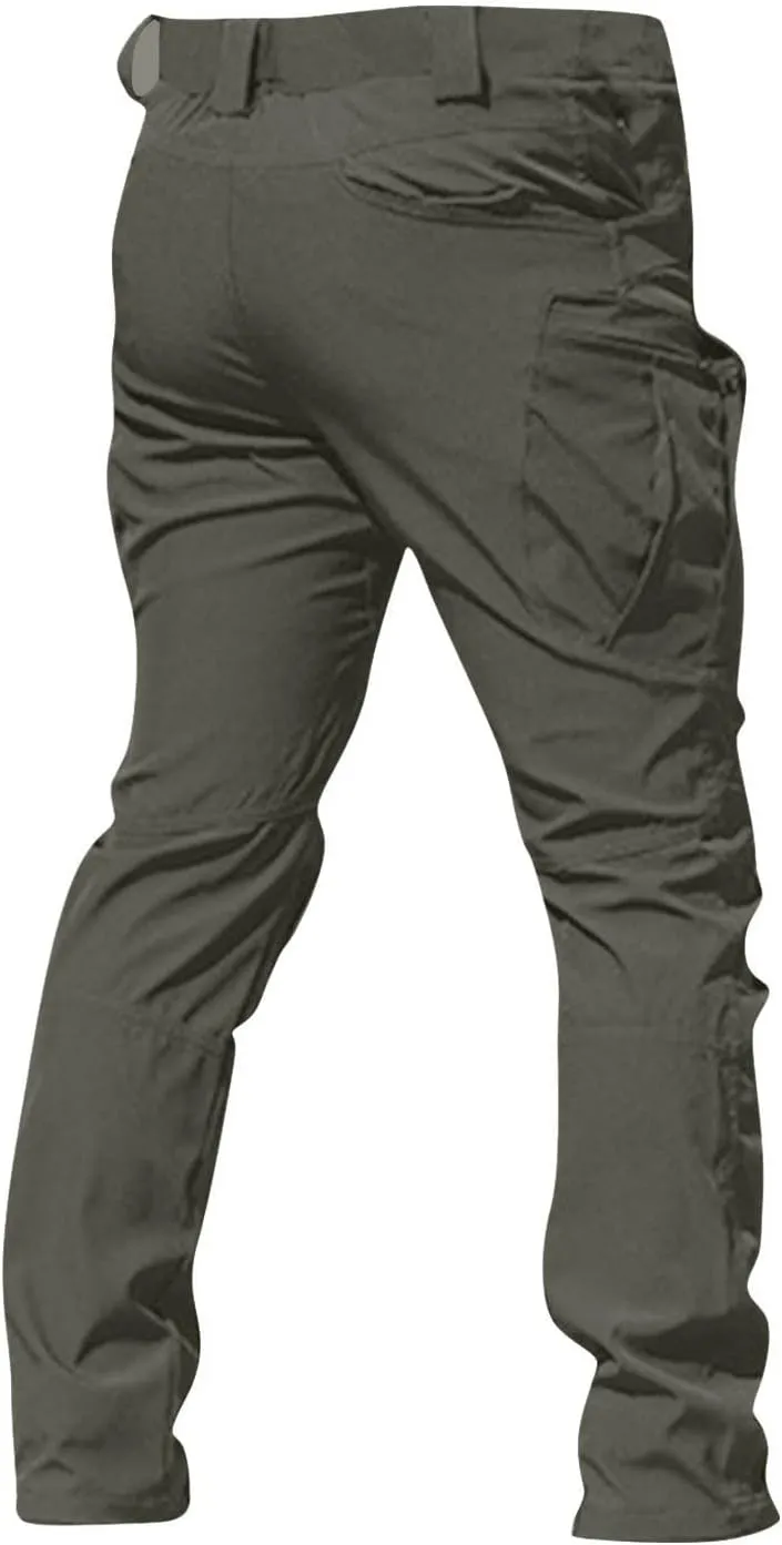 Ymosrh Men's Cargo Work Pants Casual Hiking Tactical Lightweight Ripstop Water Resistant Military Combat Trousers, M-3XL