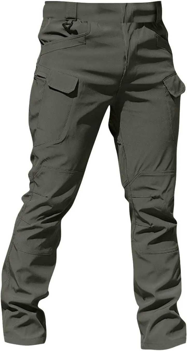 Ymosrh Men's Cargo Work Pants Casual Hiking Tactical Lightweight Ripstop Water Resistant Military Combat Trousers, M-3XL