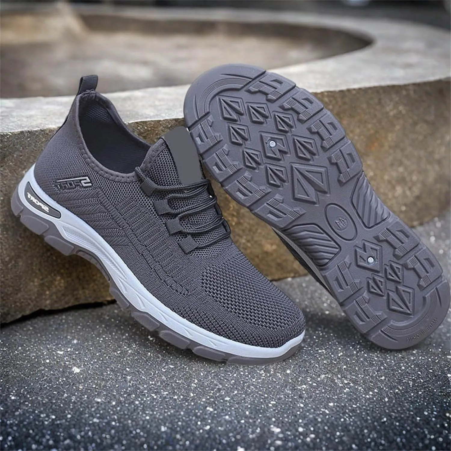 ZWRXW Women's Slip On Walking Shoes Slip-On Orthopedic Shoes Lightweight Breathable Comfortable Fashion Sneakers Non Slip Mesh Up Footwear for Tennis Running Training